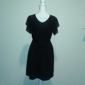 Eryn Brinie Collection Black Dress with Flutter Sleeves
